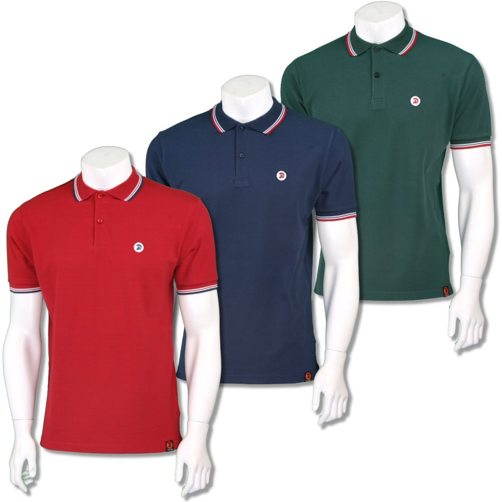 Trojan Records Mens Retro Tipped Collar Polo Shirt | Adaptor Clothing